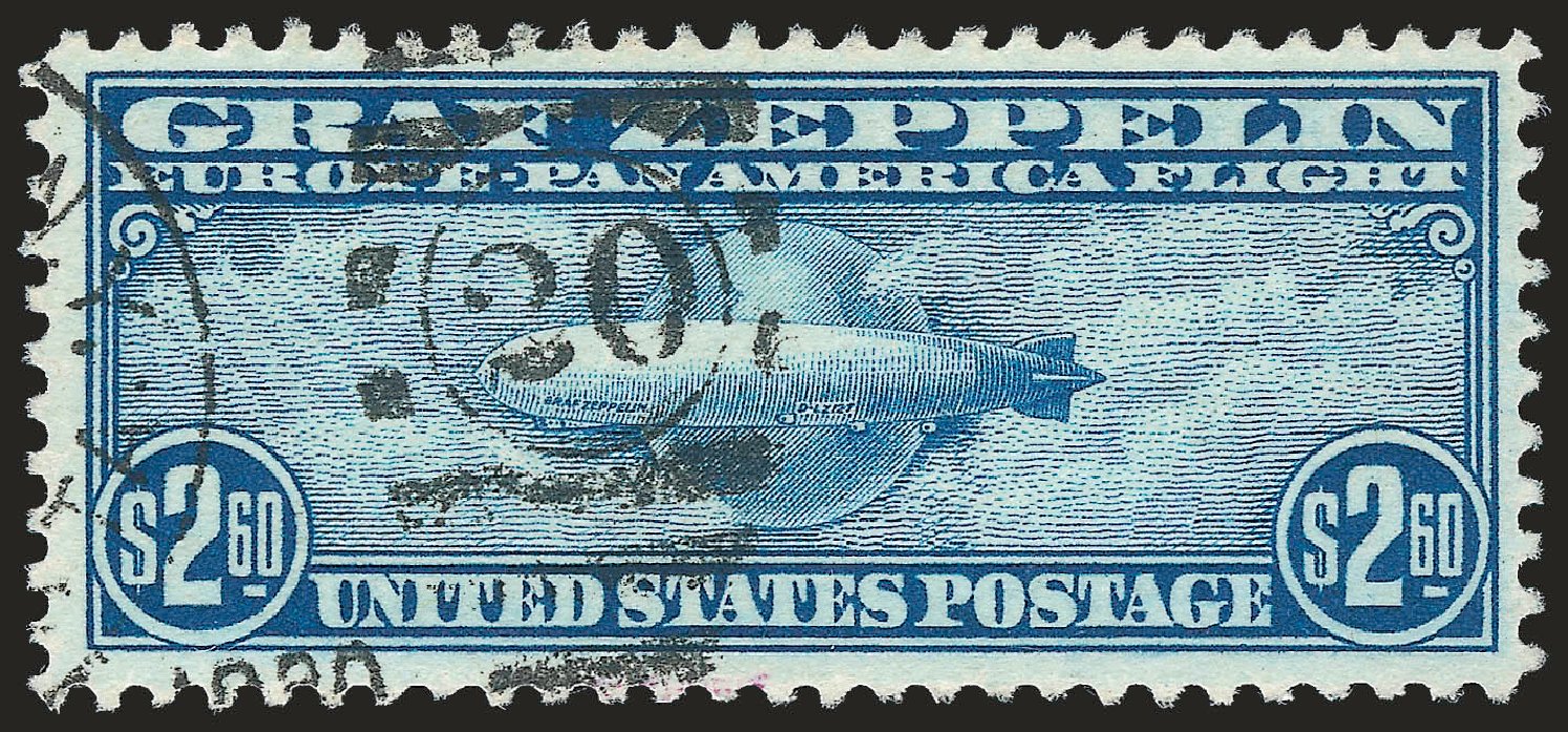 Value of US Stamps Scott Catalogue #C15 - 1930 US$2.60 Air Graf Zeppelin. Robert Siegel Auction Galleries, Dec 2009, Sale 982, Lot 6060