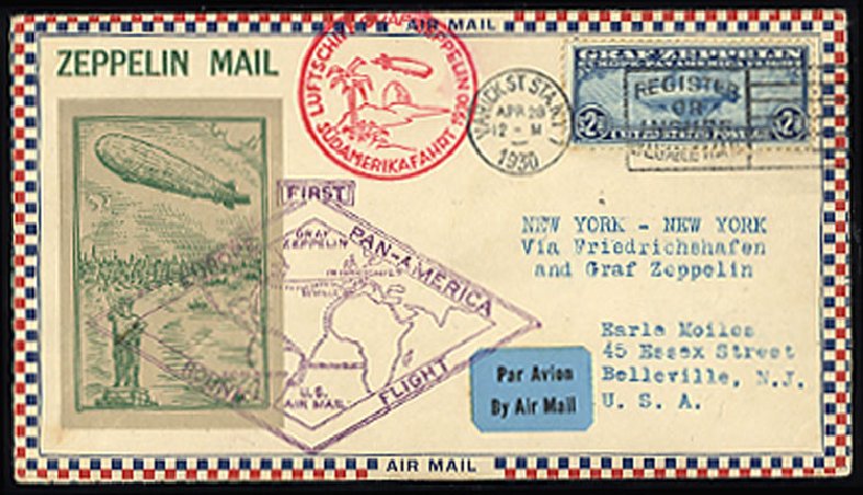 Value of US Stamp Scott Catalogue C15: 1930 US$2.60 Air Graf Zeppelin. Cherrystone Auctions, Mar 2010, Sale 201003, Lot 221