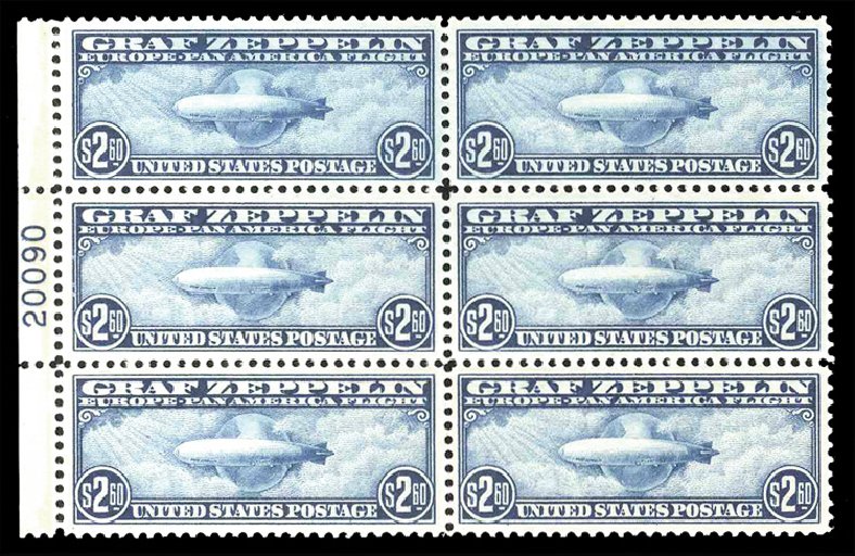 US Stamps Price Scott Cat. # C15 - 1930 US$2.60 Air Graf Zeppelin. Cherrystone Auctions, Mar 2014, Sale 201403, Lot 71