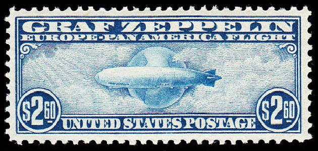 Price of US Stamp Scott C15 - 1930 US$2.60 Air Graf Zeppelin. Daniel Kelleher Auctions, May 2014, Sale 652, Lot 841