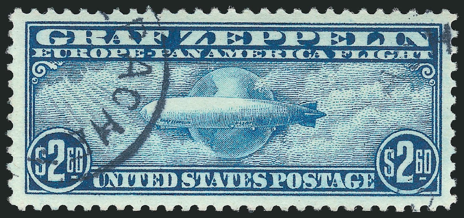 Value of US Stamp Scott Cat. #C15 - 1930 US$2.60 Air Graf Zeppelin. Robert Siegel Auction Galleries, Mar 2014, Sale 1067, Lot 1661