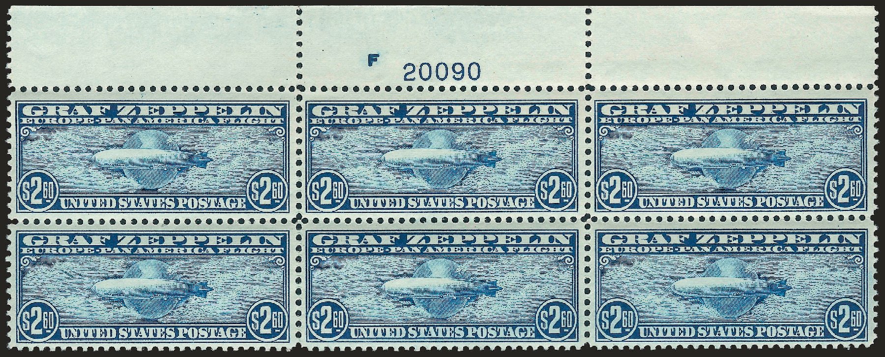 Values of US Stamps Scott # C15: US$2.60 1930 Air Graf Zeppelin. Robert Siegel Auction Galleries, Apr 2009, Sale 971, Lot 1971