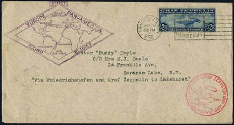 Price of US Stamp Scott Cat. #C15: 1930 US$2.60 Air Graf Zeppelin. Harmer-Schau Auction Galleries, Oct 2011, Sale 91, Lot 344
