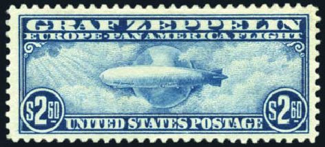Price of US Stamps Scott Cat. C15 - US$2.60 1930 Air Graf Zeppelin. Harmer-Schau Auction Galleries, Feb 2010, Sale 84, Lot 1772