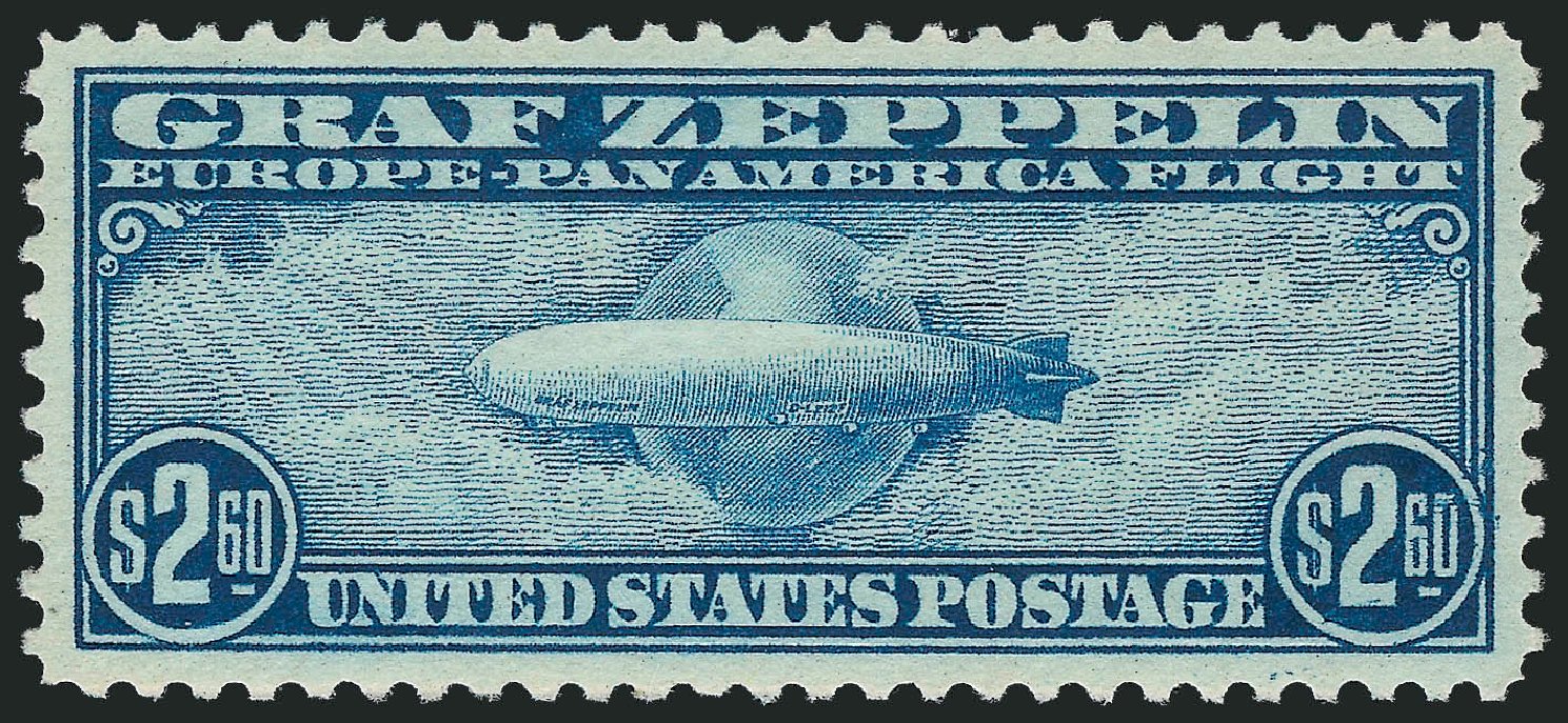 Value of US Stamp Scott #C15: 1930 US$2.60 Air Graf Zeppelin. Robert Siegel Auction Galleries, Nov 2013, Sale 1061, Lot 4072