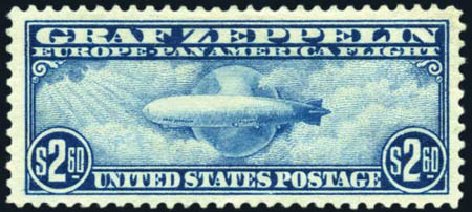 Price of US Stamps Scott Catalog # C15: US$2.60 1930 Air Graf Zeppelin. Harmer-Schau Auction Galleries, Oct 2010, Sale 87, Lot 373