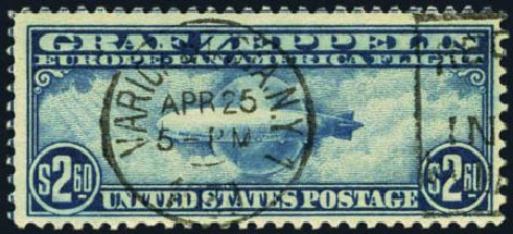 US Stamps Price Scott Catalog #C15 - US$2.60 1930 Air Graf Zeppelin. Harmer-Schau Auction Galleries, Jan 2013, Sale 96, Lot 683