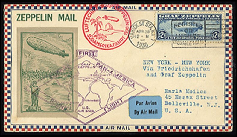 Value of US Stamps Scott Cat. #C15 - 1930 US$2.60 Air Graf Zeppelin. Cherrystone Auctions, Jun 2012, Sale 201206, Lot 166
