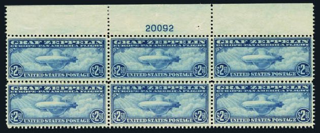 Costs of US Stamp Scott C15 - US$2.60 1930 Air Graf Zeppelin. Harmer-Schau Auction Galleries, Aug 2014, Sale 102, Lot 2166
