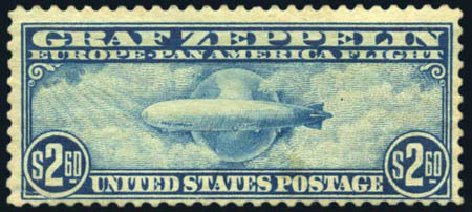 US Stamp Price Scott Catalog #C15 - US$2.60 1930 Air Graf Zeppelin. Harmer-Schau Auction Galleries, Aug 2011, Sale 90, Lot 1656