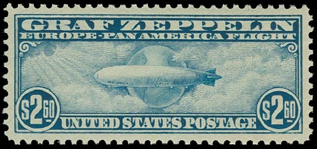 Price of US Stamp Scott Cat. #C15 - 1930 US$2.60 Air Graf Zeppelin. H.R. Harmer, Oct 2014, Sale 3006, Lot 1486
