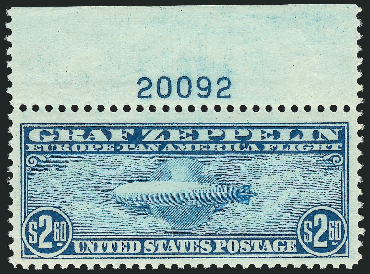 Value of US Stamp Scott Catalog C15 - US$2.60 1930 Air Graf Zeppelin. Robert Siegel Auction Galleries, Oct 2011, Sale 1014, Lot 2196