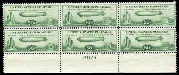 Price of US Stamps Scott Catalog #C18 - 50c 1933 Air Graf Zeppelin. Matthew Bennett International, Mar 2011, Sale 337, Lot 3098