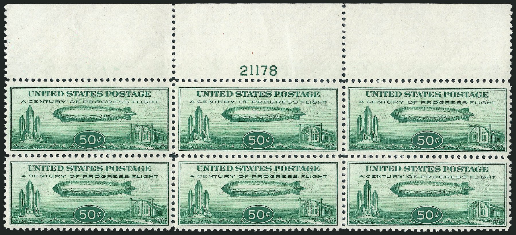 US Stamp Prices Scott Catalogue # C18 - 1933 50c Air Graf Zeppelin. Robert Siegel Auction Galleries, Nov 2013, Sale 1061, Lot 4078