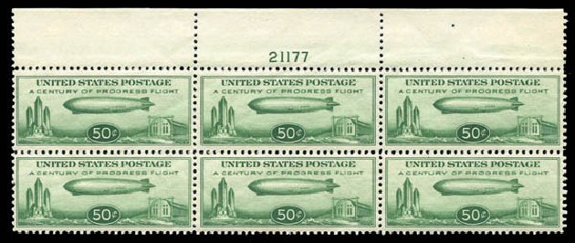 US Stamp Prices Scott Cat. # C18 - 1933 50c Air Graf Zeppelin. Matthew Bennett International, Mar 2011, Sale 337, Lot 3099