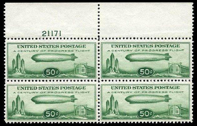Prices of US Stamps Scott Cat. # C18 - 1933 50c Air Graf Zeppelin. Harmer-Schau Auction Galleries, Aug 2014, Sale 102, Lot 2169