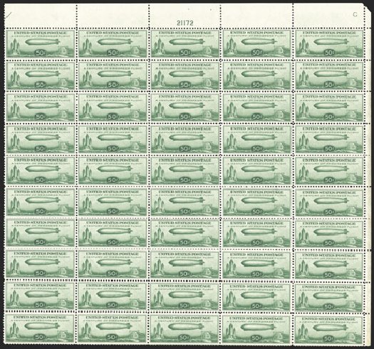 Price of US Stamps Scott Catalog # C18 - 50c 1933 Air Graf Zeppelin. Spink Shreves Galleries, Mar 2013, Sale 142, Lot 429