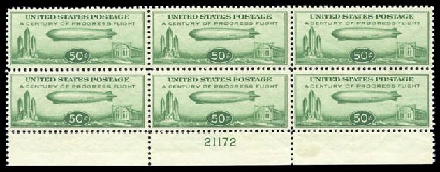 Prices of US Stamps Scott C18: 1933 50c Air Graf Zeppelin. Matthew Bennett International, Sep 2010, Sale 333, Lot 3920