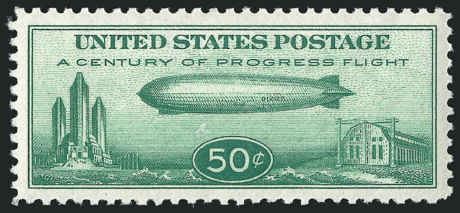 Value of US Stamp Scott #C18 - 1933 50c Air Graf Zeppelin. Robert Siegel Auction Galleries, Dec 2010, Sale 1000, Lot 1270
