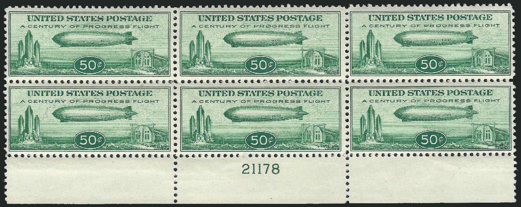 Cost of US Stamp Scott Catalog C18 - 50c 1933 Air Graf Zeppelin. Robert Siegel Auction Galleries, Apr 2009, Sale 971, Lot 1980
