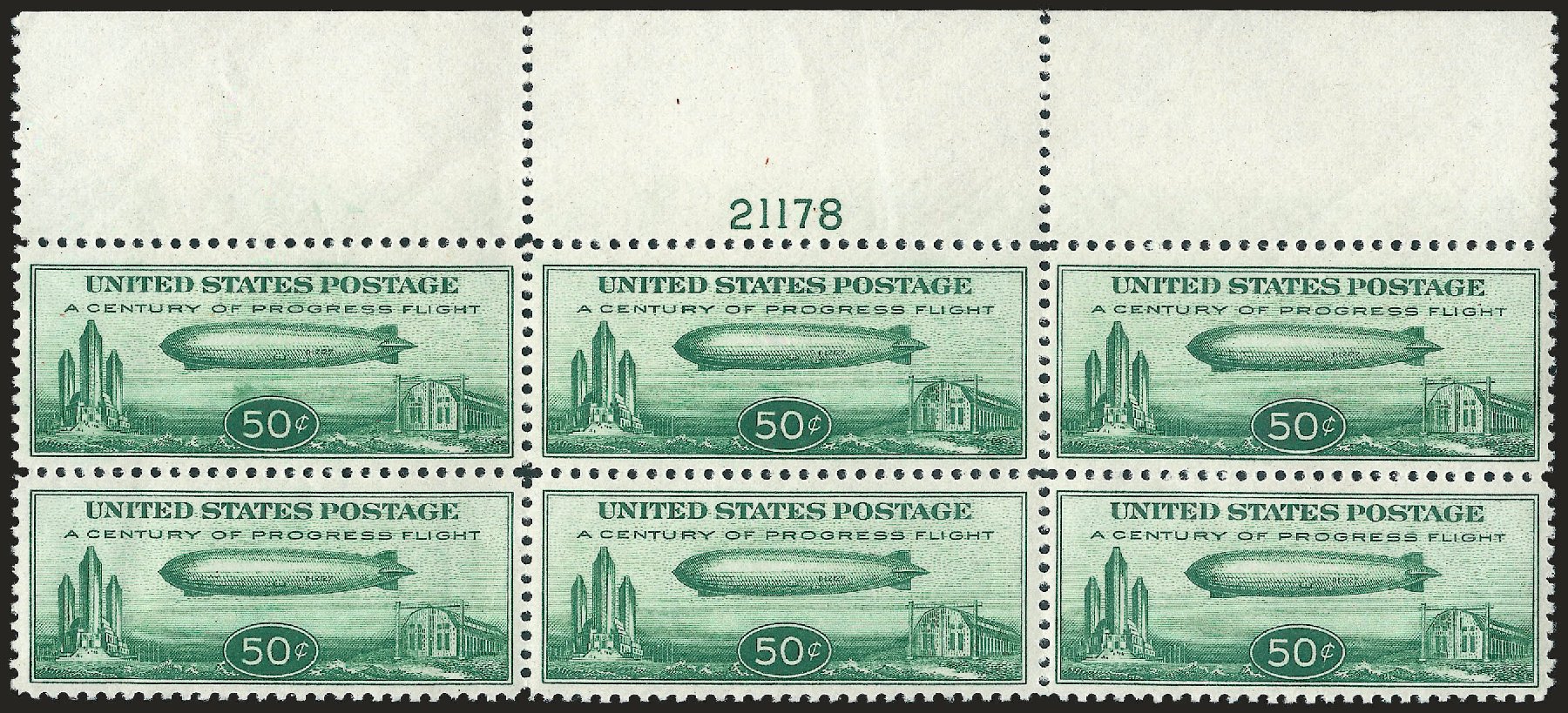 Costs of US Stamp Scott Catalog # C18 - 50c 1933 Air Graf Zeppelin. Robert Siegel Auction Galleries, Dec 2009, Sale 982, Lot 6061