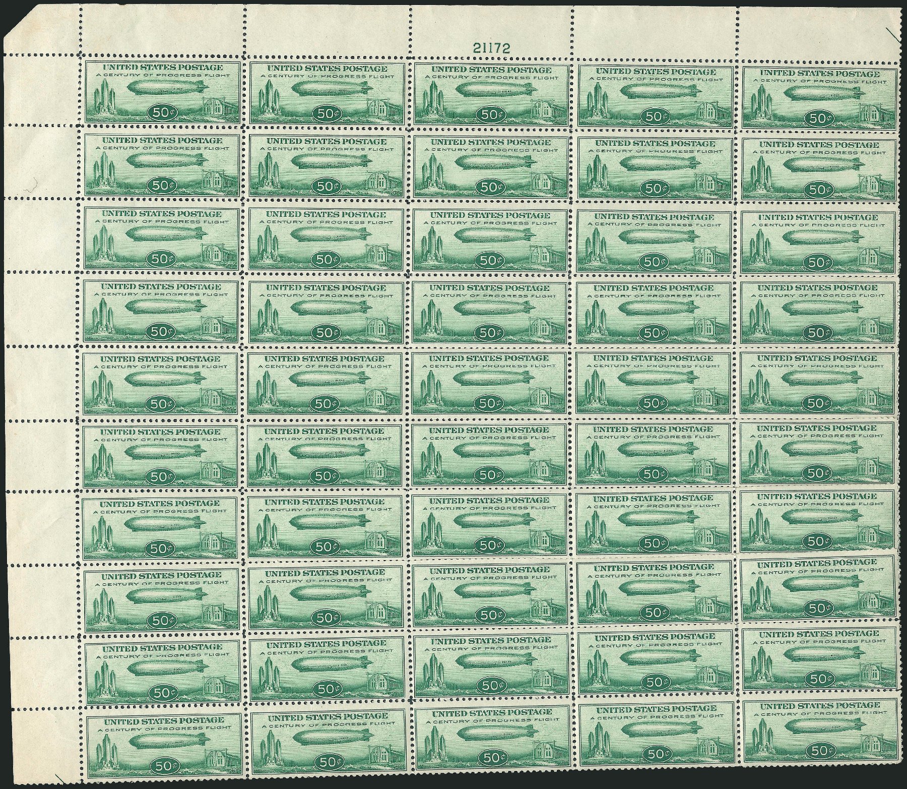 US Stamp Price Scott Catalog C18 - 50c 1933 Air Graf Zeppelin. Robert Siegel Auction Galleries, Jun 2011, Sale 1011, Lot 844