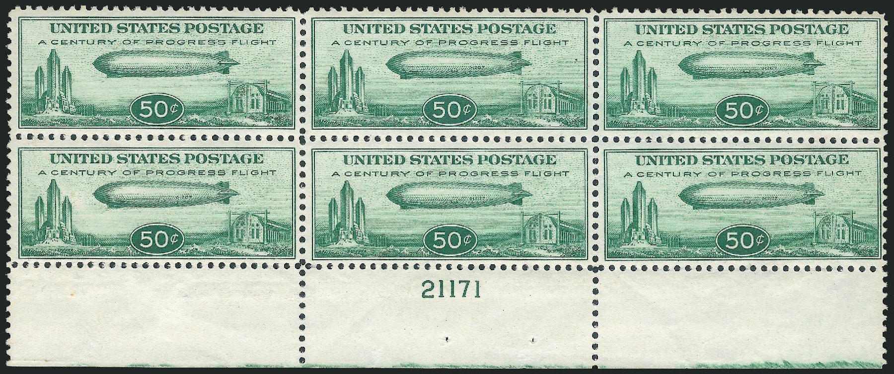 US Stamps Prices Scott Catalog # C18 - 1933 50c Air Graf Zeppelin. Robert Siegel Auction Galleries, Oct 2011, Sale 1014, Lot 2204