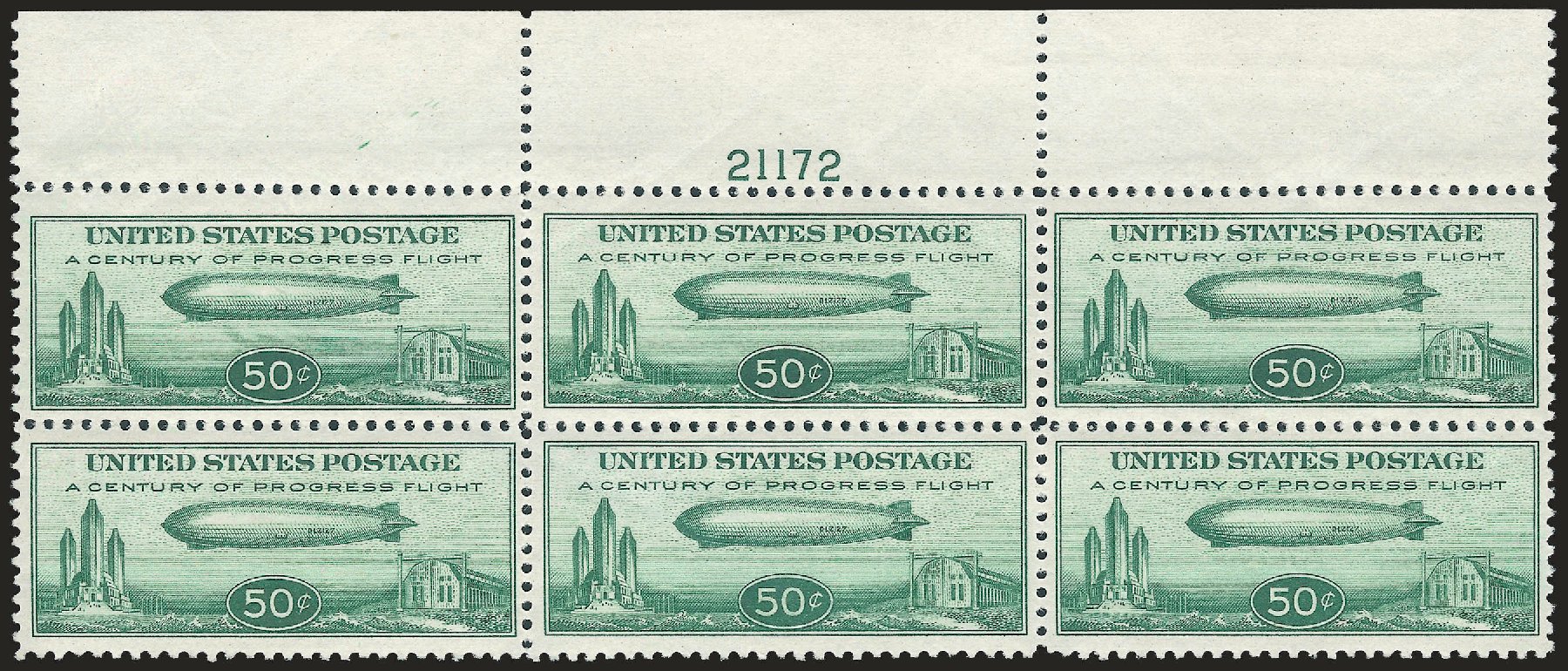 Costs of US Stamp Scott Catalog C18: 1933 50c Air Graf Zeppelin. Robert Siegel Auction Galleries, Jun 2009, Sale 975, Lot 2134