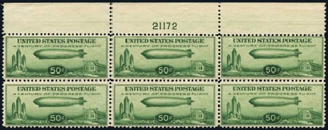 Value of US Stamps Scott Cat. C18 - 1933 50c Air Graf Zeppelin. Harmer-Schau Auction Galleries, Jan 2013, Sale 96, Lot 685