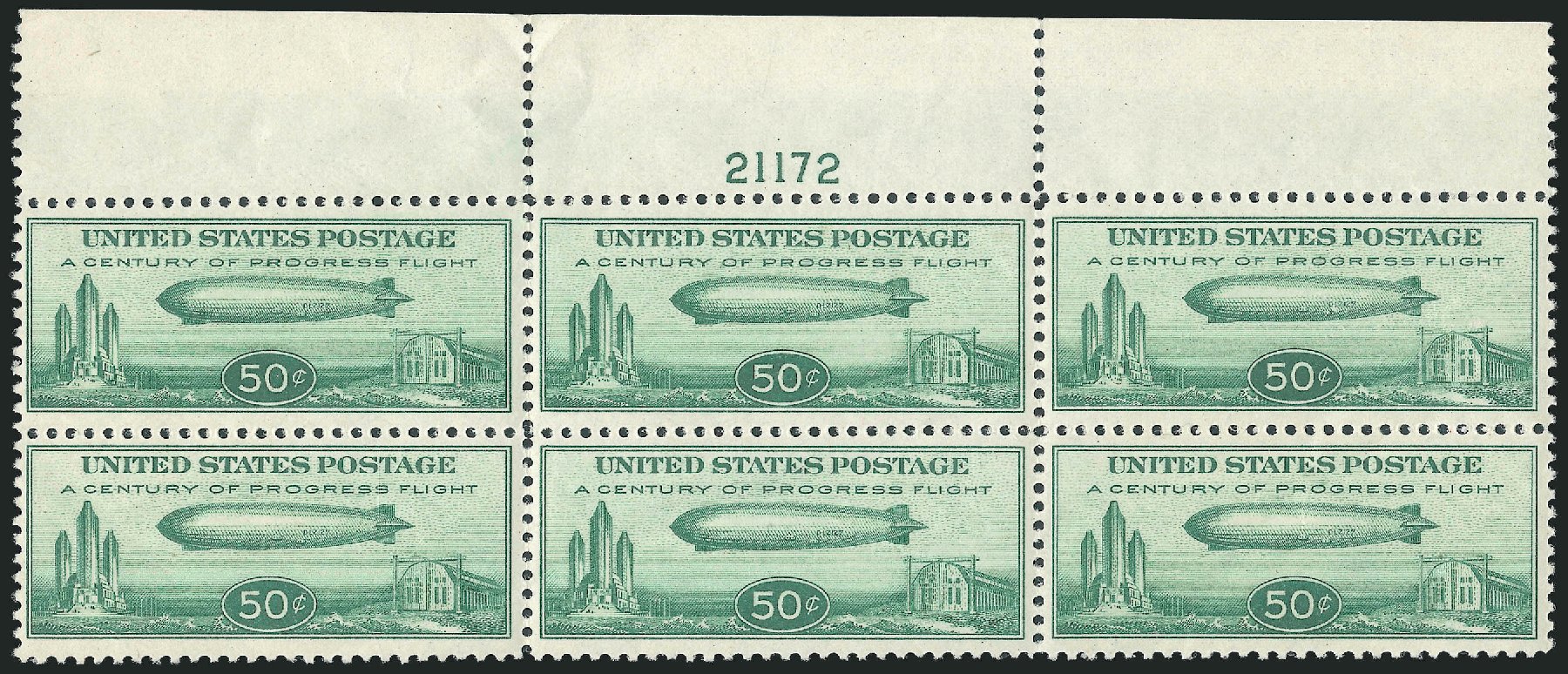 US Stamps Values Scott Catalogue C18 - 1933 50c Air Graf Zeppelin. Robert Siegel Auction Galleries, Oct 2010, Sale 997, Lot 6195