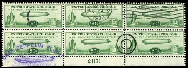 US Stamps Price Scott Catalog #C18 - 1933 50c Air Graf Zeppelin. Matthew Bennett International, Mar 2012, Sale 344, Lot 4792