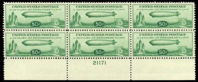 Prices of US Stamps Scott Catalog #C18: 1933 50c Air Graf Zeppelin. Daniel Kelleher Auctions, Mar 2014, Sale 648, Lot 2302