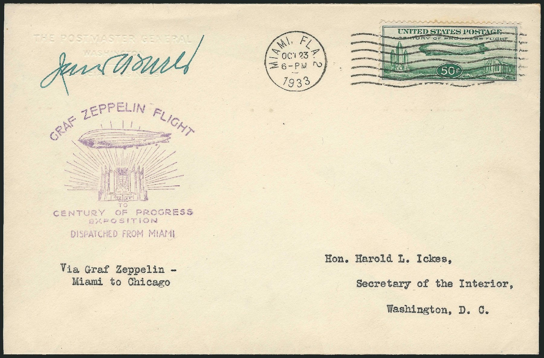 US Stamps Value Scott Catalogue C18: 1933 50c Air Graf Zeppelin. Robert Siegel Auction Galleries, Dec 2010, Sale 1003, Lot 5112