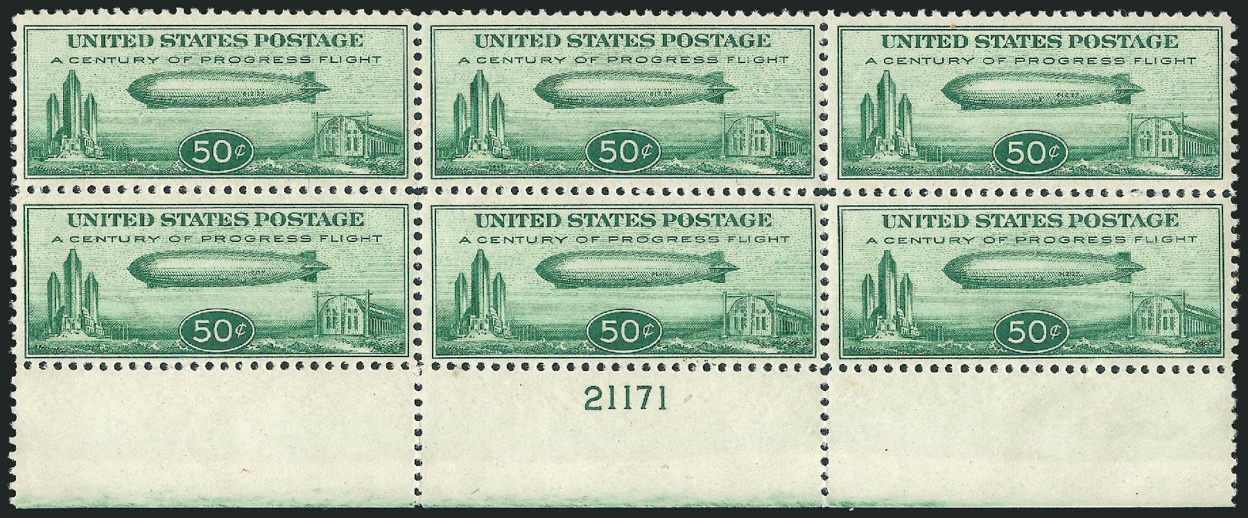 Cost of US Stamps Scott Catalog #C18 - 1933 50c Air Graf Zeppelin. Robert Siegel Auction Galleries, Dec 2009, Sale 982, Lot 6062