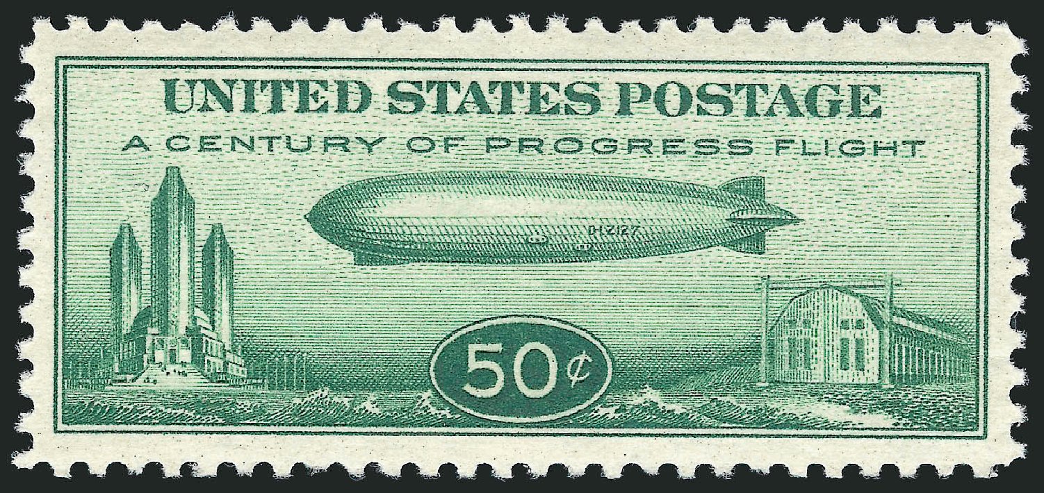 US Stamps Price Scott Catalog #C18 - 50c 1933 Air Graf Zeppelin. Robert Siegel Auction Galleries, Oct 2010, Sale 997, Lot 6192