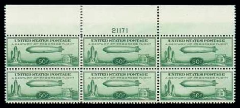 US Stamps Value Scott Catalog # C18: 1933 50c Air Graf Zeppelin. Matthew Bennett International, Jun 2007, Sale 319, Lot 1613