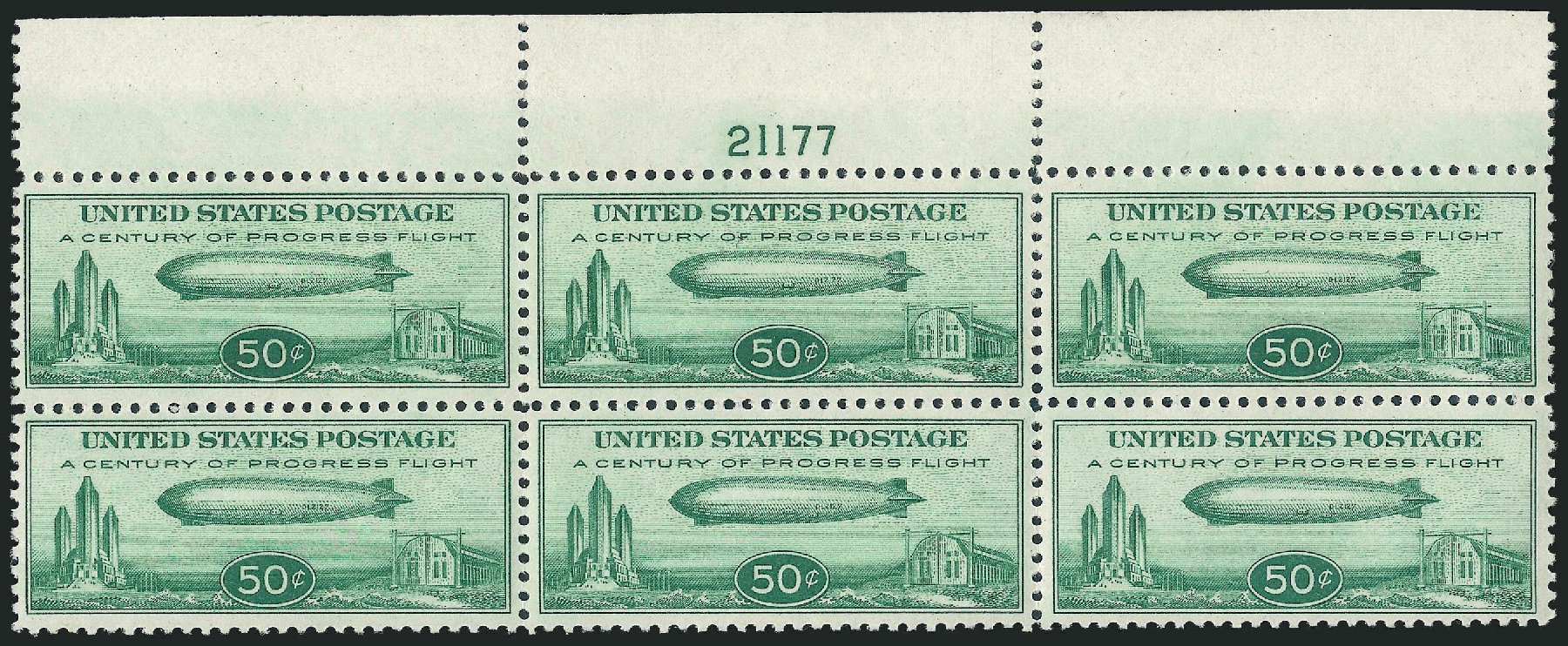 US Stamps Prices Scott Catalog C18: 50c 1933 Air Graf Zeppelin. Robert Siegel Auction Galleries, Oct 2011, Sale 1014, Lot 2203