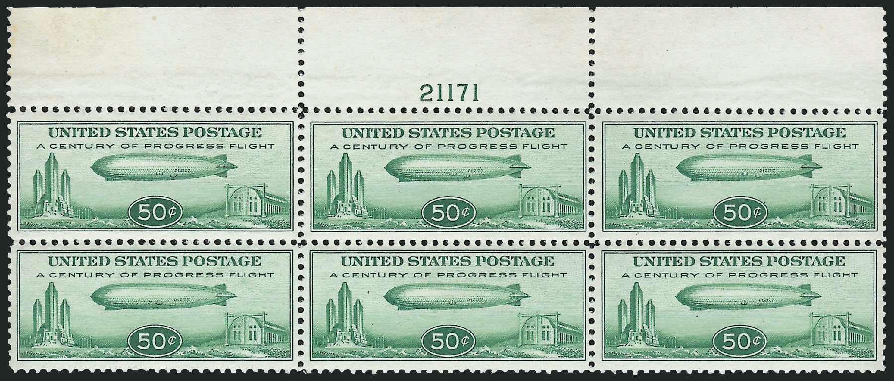 Value of US Stamp Scott Catalogue # C18 - 1933 50c Air Graf Zeppelin. Robert Siegel Auction Galleries, Oct 2010, Sale 997, Lot 6193