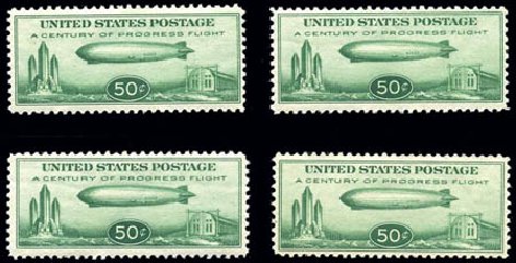 US Stamps Prices Scott Catalog #C18: 50c 1933 Air Graf Zeppelin. Harmer-Schau Auction Galleries, Feb 2010, Sale 84, Lot 1776