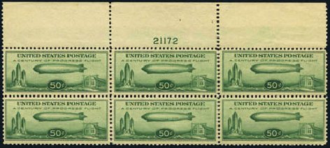 US Stamps Value Scott C18 - 1933 50c Air Graf Zeppelin. Harmer-Schau Auction Galleries, Aug 2012, Sale 94, Lot 1736
