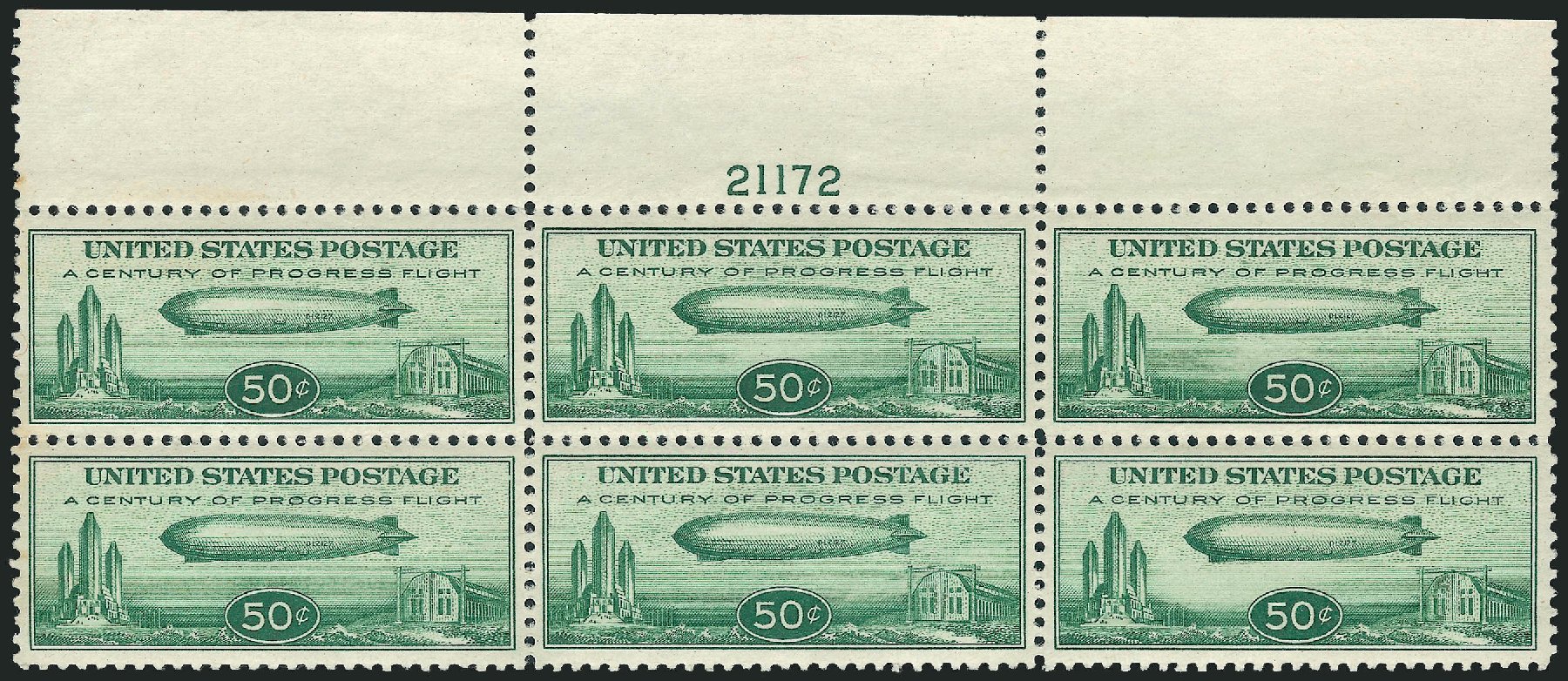 Cost of US Stamp Scott Catalog # C18: 1933 50c Air Graf Zeppelin. Robert Siegel Auction Galleries, Apr 2009, Sale 971, Lot 1976