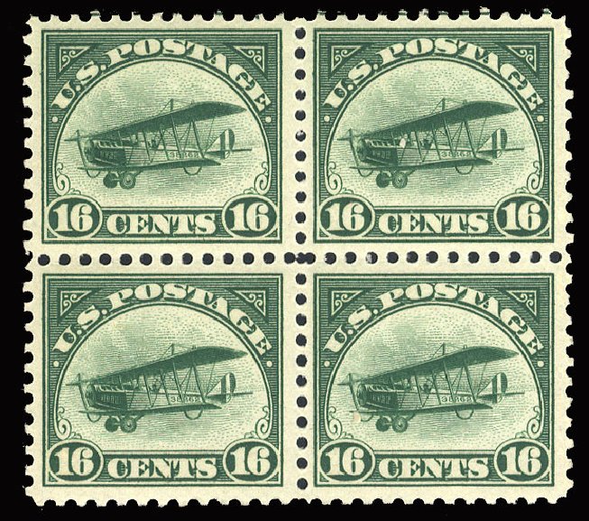 US Stamp Price Scott Catalog #C2 - 16c 1918 Air Curtiss Jenny. Cherrystone Auctions, Mar 2013, Sale 201303, Lot 98
