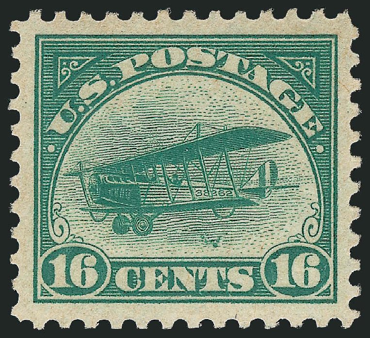 Price of US Stamps Scott Cat. # C2 - 1918 16c Air Curtiss Jenny. Robert Siegel Auction Galleries, Dec 2013, Sale 1062, Lot 774
