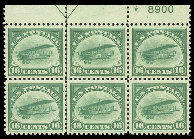 US Stamp Price Scott Cat. #C2 - 16c 1918 Air Curtiss Jenny. Matthew Bennett International, Sep 2010, Sale 331, Lot 862