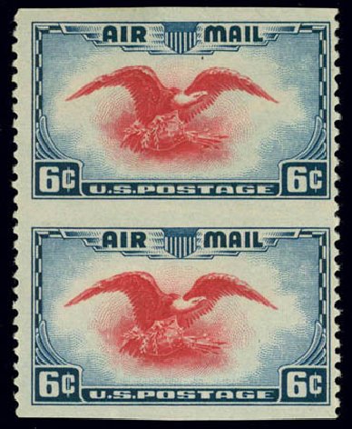 Values of US Stamp Scott Cat. C23 - 1938 6c Air Eagle. Daniel Kelleher Auctions, Feb 2013, Sale 634, Lot 368