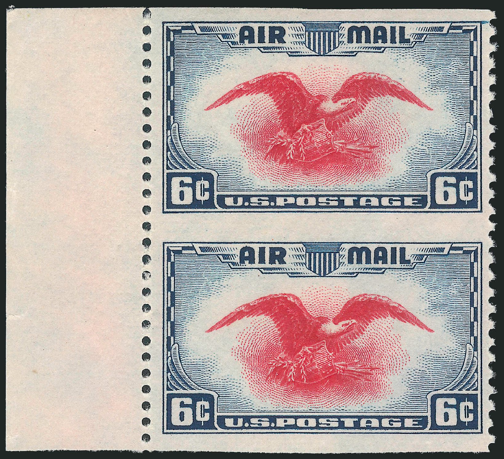 Prices of US Stamp Scott Cat. C23 - 1938 6c Air Eagle. Robert Siegel Auction Galleries, Oct 2012, Sale 1033, Lot 4258