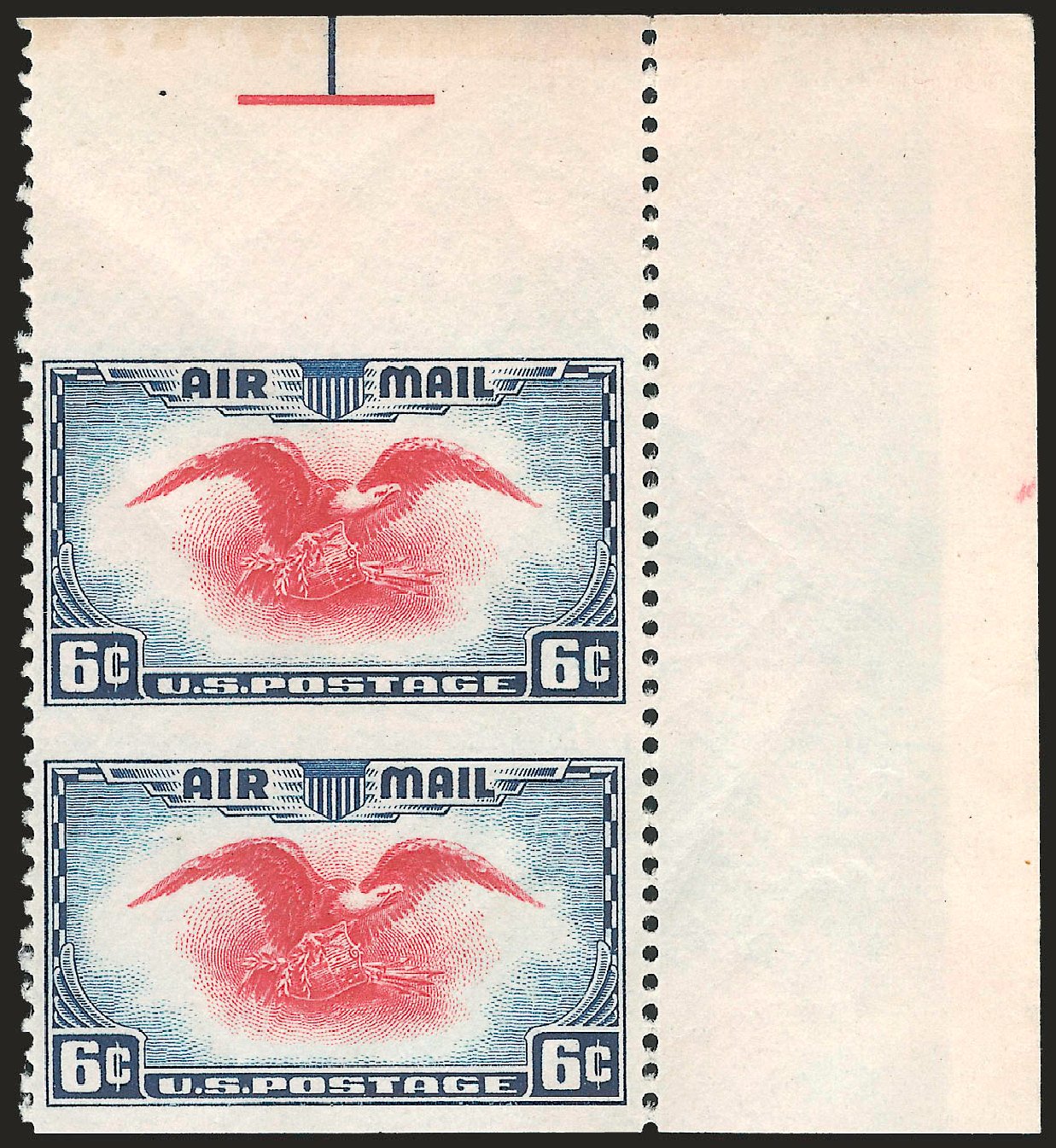 Prices of US Stamps Scott #C23 - 1938 6c Air Eagle. Robert Siegel Auction Galleries, Apr 2009, Sale 972, Lot 3393