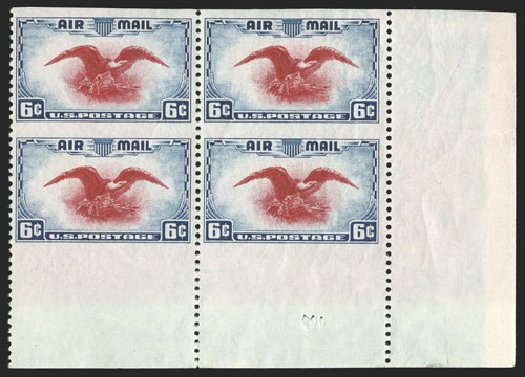 US Stamp Prices Scott Catalog #C23 - 6c 1938 Air Eagle. Spink Shreves Galleries, Nov 2012, Sale 141, Lot 206