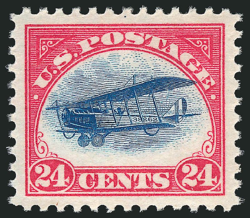 Value of US Stamps Scott Catalogue # C3 - 24c 1918 Air Curtiss Jenny. Robert Siegel Auction Galleries, Oct 2011, Sale 1013, Lot 487
