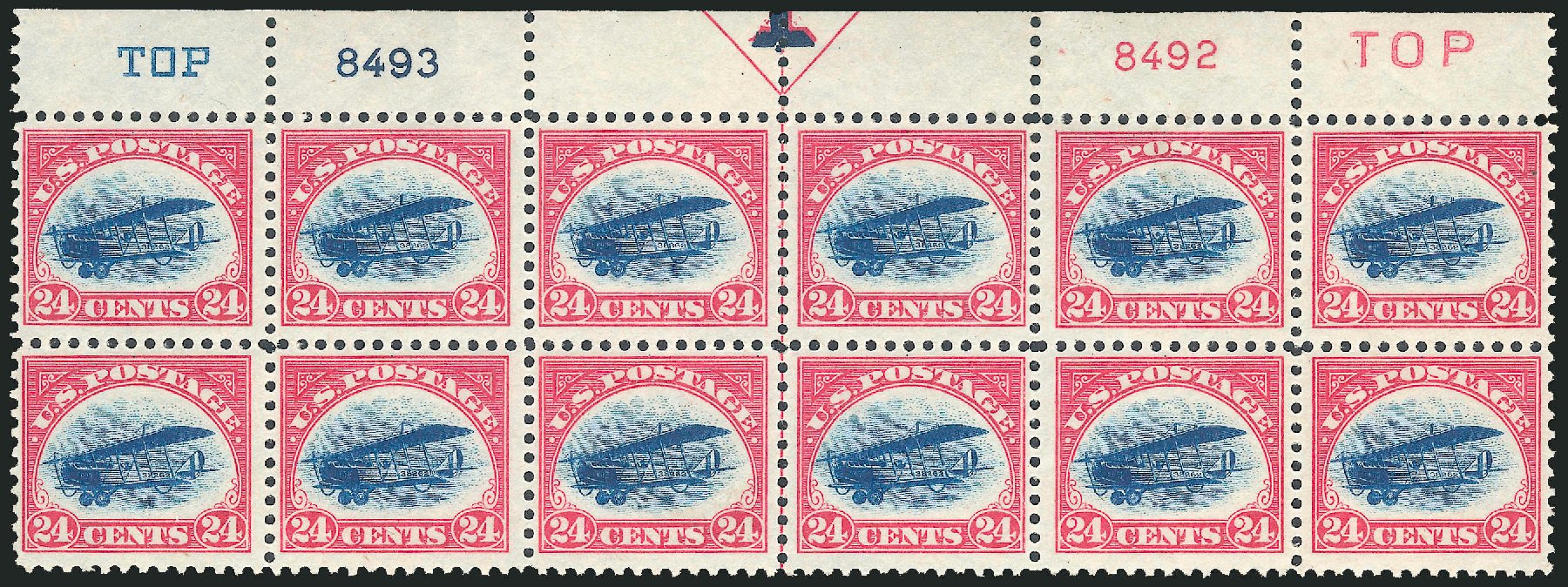 Costs of US Stamp Scott Catalog # C3: 24c 1918 Air Curtiss Jenny. Robert Siegel Auction Galleries, Oct 2011, Sale 1014, Lot 2147